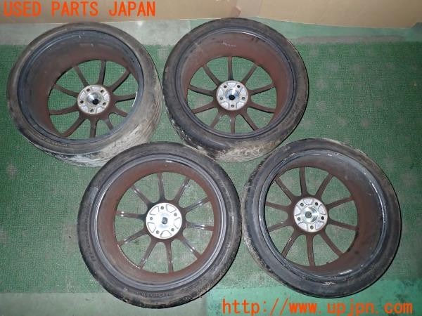 3UPJ=9233180920]アウディ TTSクーペ(8JCDLF)YOKOHAMA ヨコハマ ADVAN RACING RSⅢ ホイール 19×8J +42 PCD112 5穴 4本 中古_5