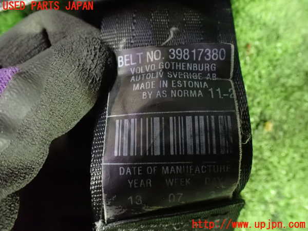 1UPJ-9233207075]ボルボ・XC60(DB4204TXC)助手席シートベルト 中古_3