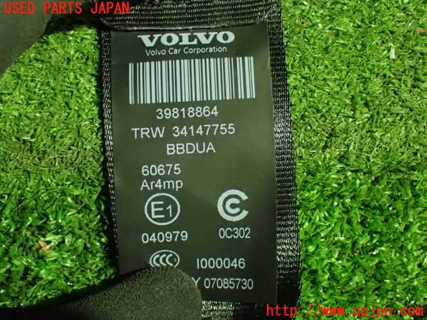 1UPJ-9233207155]ボルボ・XC60(DB4204TXC)右2列目シートベルト 中古_3