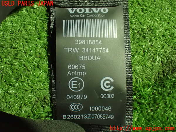 1UPJ-9233207185]ボルボ・XC60(DB4204TXC)左2列目シートベルト 中古_3