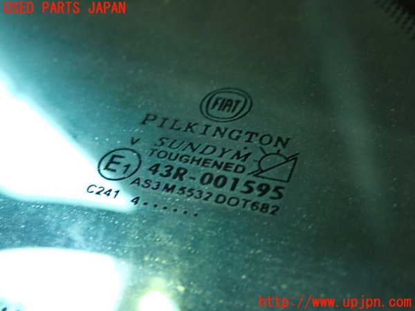 1UPJ-9233211382]フィアット・500(31209)左クォーターガラス PILKINGTON M5532 中古_2
