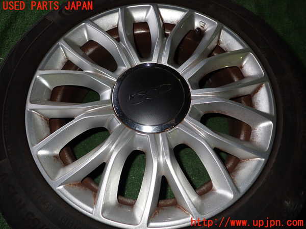 1UPJ-9233219026]フィアット・500(31209)タイヤ　ホイール　1本① 185/55R15 中古_4