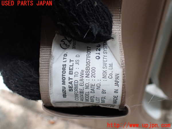 1UPJ-9233237045]ビッグホーン(UBS26GW)運転席シートベルト 中古_2