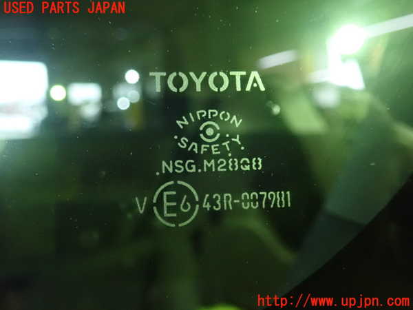 1UPJ-9233301382]スペイド(ポルテ)(NCP141)左クォーターガラス NSG M28Q8 中古_2
