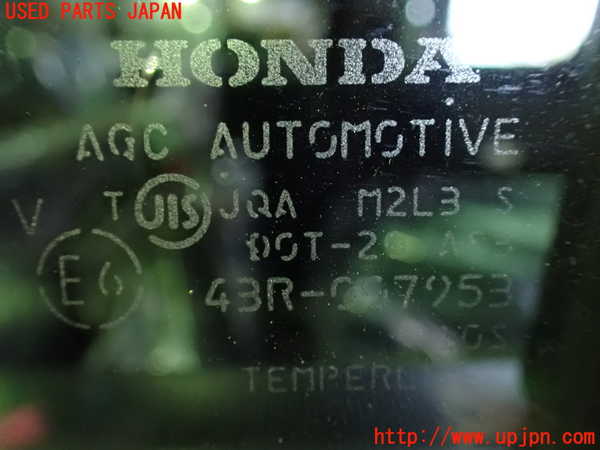 1UPJ-9233321320]ステップワゴン スパーダ(RG1)左後ドア AGC M2L3 中古_4