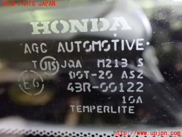 1UPJ-9233321202]ステップワゴン スパーダ(RG1)左フロント三角窓ガラス AGC M213 中古_2