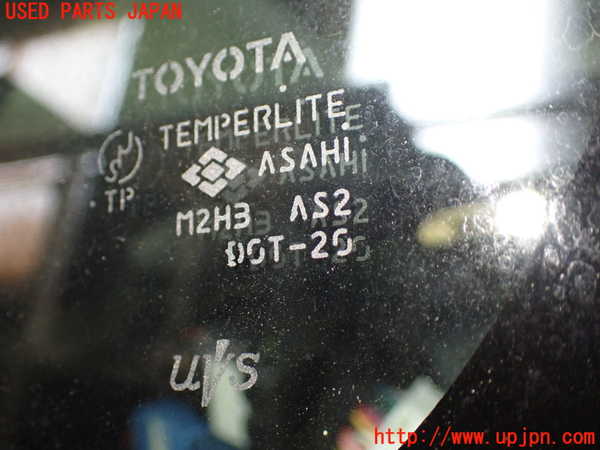 1UPJ-9233331202]アイシス(ANM10W)左フロント三角窓ガラス ASAHI M2H3 中古_2