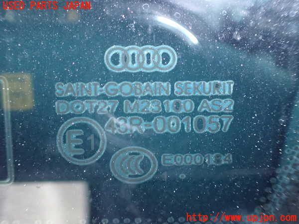 1UPJ-9233341380]アウディ・A6(4GCHVS)右クォーターガラス SEKURIT M23100 中古_2