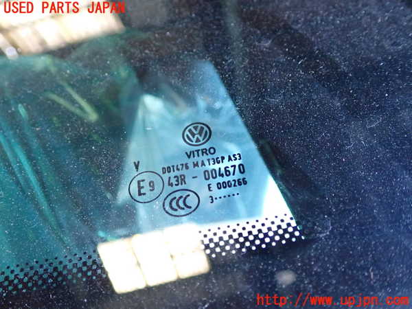 1UPJ-9233351380]VW ザ･ビートル(16CPL)右クォーターガラス VITRO M A T3GP 中古_2