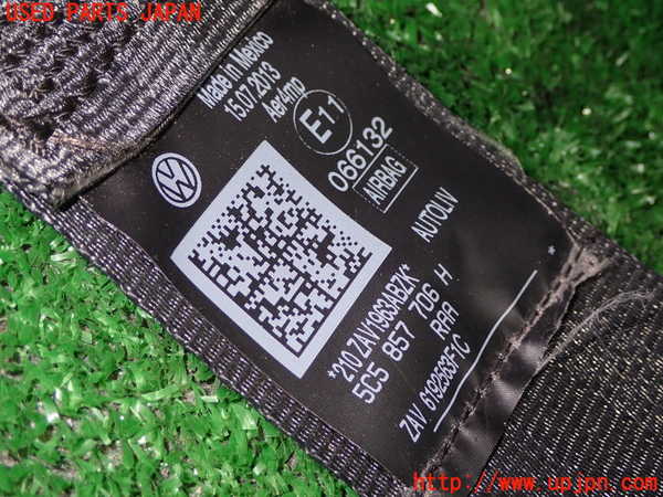 1UPJ-9233357045]VW ザ･ビートル(16CPL)運転席シートベルト 中古_2