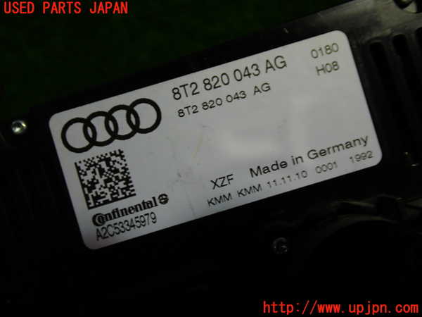 1UPJ-9233376066]アウディ・A5(8TCDNF)エアコンスイッチ1 中古_2