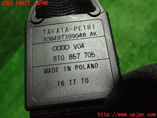 1UPJ-9233377045]アウディ・A5(8TCDNF)運転席シートベルト 中古_3