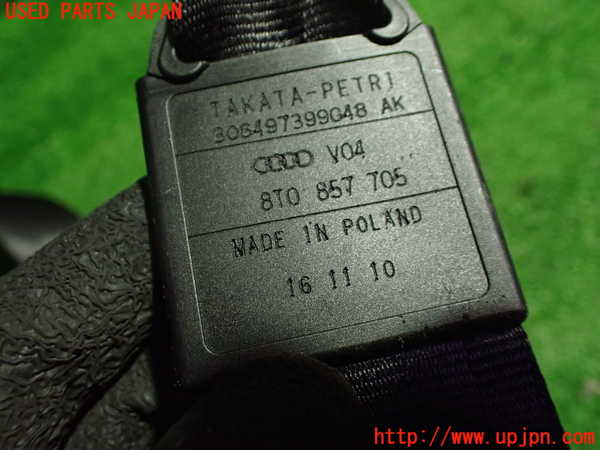 1UPJ-9233377075]アウディ・A5(8TCDNF)助手席シートベルト 中古_3
