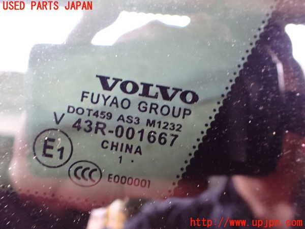 2UPJ-9233411380]ボルボ・V60(FB4164T)右クォーターガラス (43R-001667) 中古_2