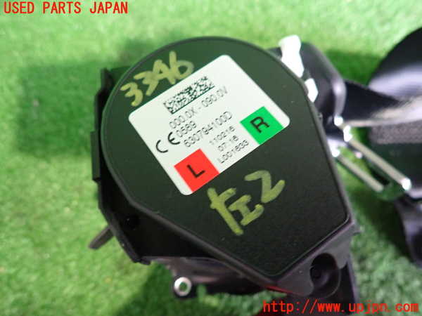 2UPJ-9233467185]ジャガー・XF(JB2GA)左2列目シートベルト 中古_2