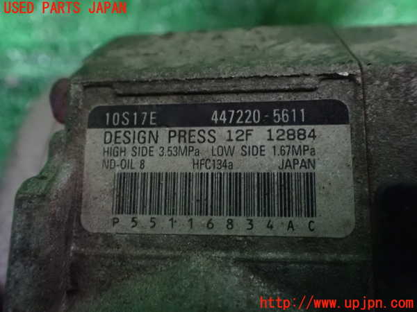 1UPJ-9233496025]ジープ・グランドチェロキー(WH47)エアコンコンプレッサー 中古_4