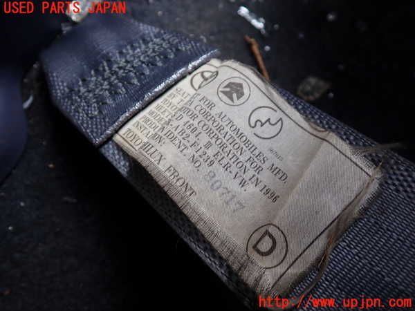 1UPJ-9233517075]ハイラックスサーフ(KZN185W)助手席シートベルト 中古_2