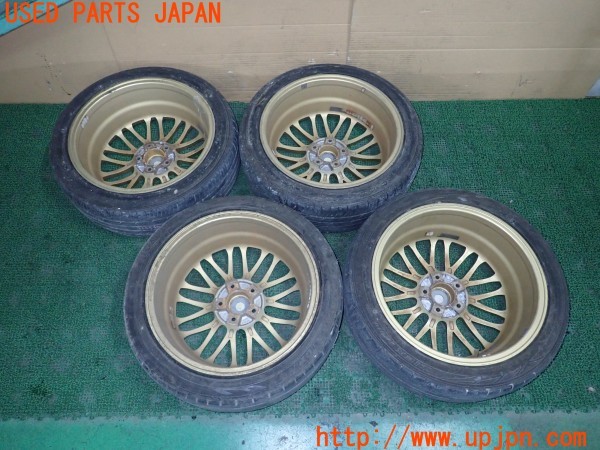 3UPJ=9233550919]CR-Z ベータ(ZF1)前期 LEHRMEISTER BRUNELLO レアマイスター ブルネッロ ホイール 18×7J +48 PCD114.3 5穴 4本 中古_4