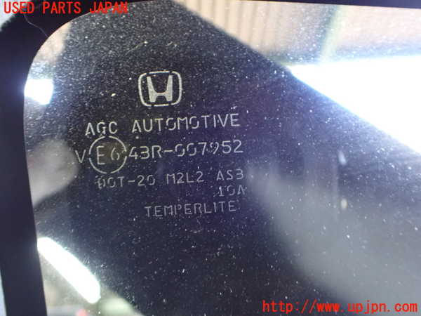 2UPJ-9233551380]CR-Z(ZF1)右クォーターガラス 中古 AGC M2L2 43R-007952_2