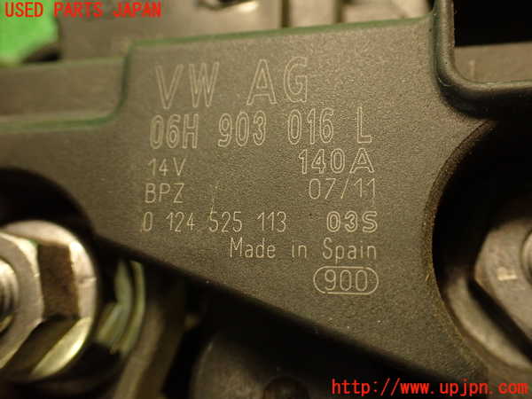 2UPJ-9233586015]アウディ・A4(8KCDN)オルタネーター(ダイナモ) 中古_3