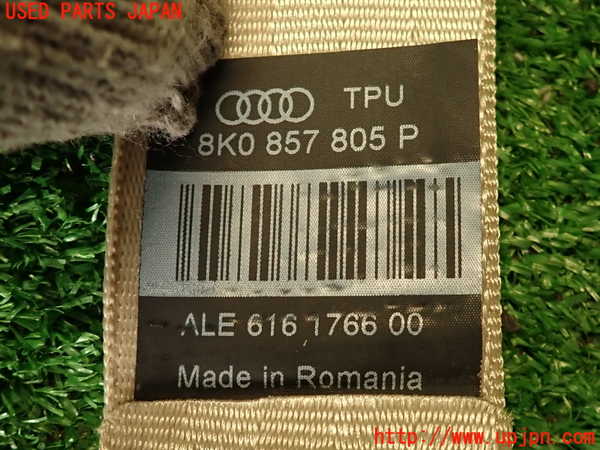 2UPJ-9233587155]アウディ・A4(8KCDN)右2列目シートベルト 中古_5