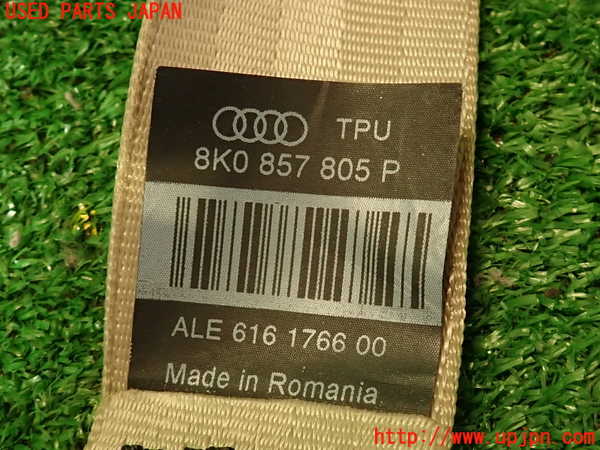 2UPJ-9233587185]アウディ・A4(8KCDN)左2列目シートベルト 中古_4