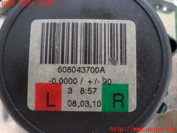 2UPJ-9233617185]BMW 320i E90(VA20)左2列目シートベルト 中古_3