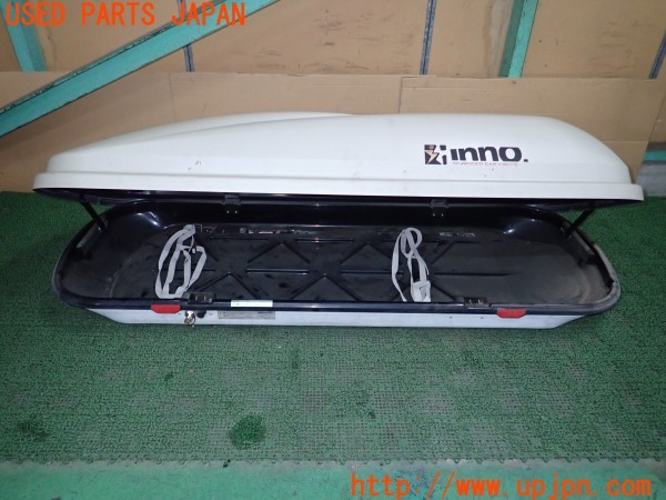 3UPJ=9233640012]パジェロミニ VR(H58A)後期 CARMATE カーメイト inno イノー BR714 ストリームボックス714 ルーフボックス 鍵付き 中古_3