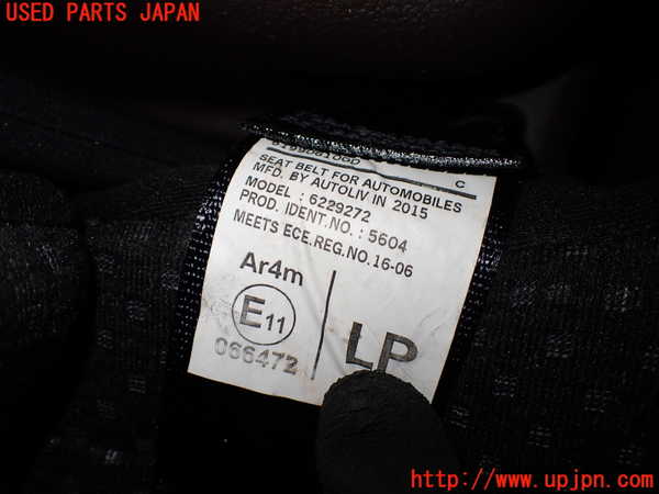 1UPJ-9233657185]スペイド(ポルテ)(NSP141)左2列目シートベルト 中古_3