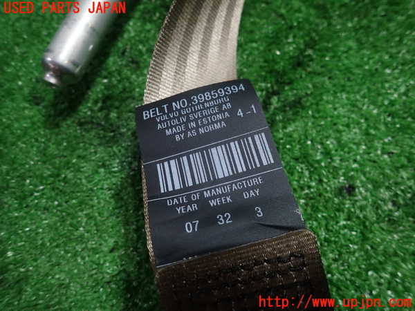 1UPJ-9233667185]ボルボ・XC70(BB6324XC)左2列目シートベルト 中古_3