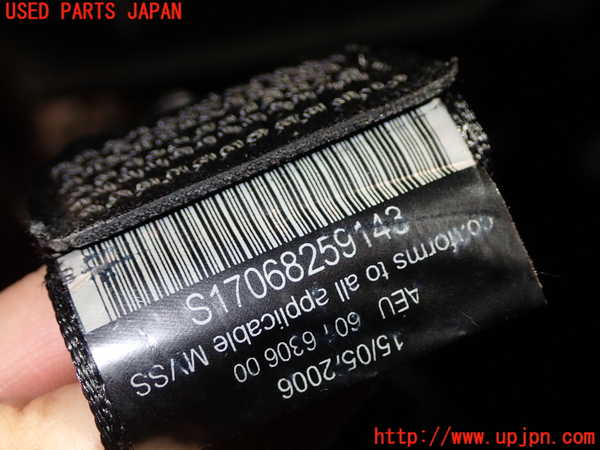 1UPJ-9233677075]BMW 525i(NE25)E60助手席シートベルト 中古_3
