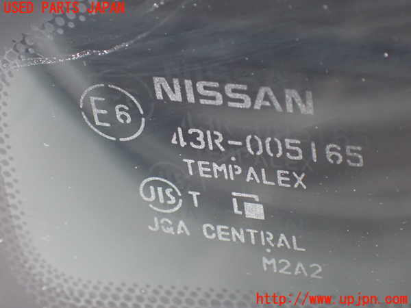 2UPJ-9233681200]ノート NISMO(E12)右フロント三角窓ガラス (43R-005165) 中古_2