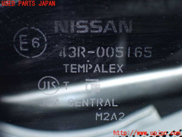 2UPJ-9233681202]ノート NISMO(E12)左フロント三角窓ガラス (43R-005165) 中古_2