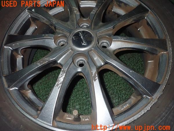 3UPJ=9233690962]ワゴンR スマイル(MX91S 1型)HOT STUFF Exceeder ホイール2本 14×4.5J +45 PCD100 4穴 中古_4