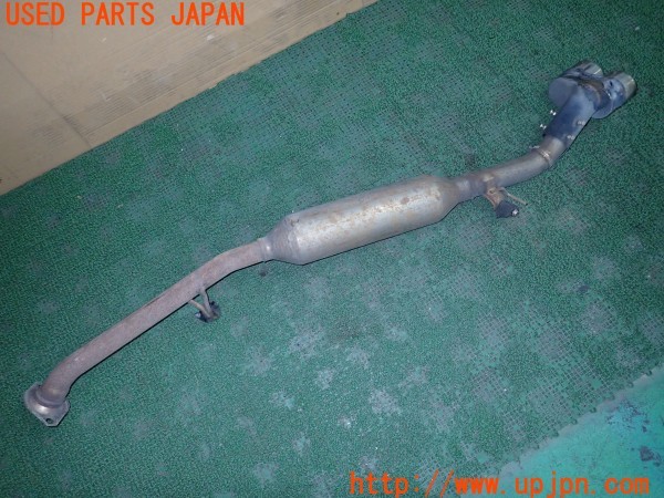 3UPJ=9233700152]アルファードハイブリッド(ATH20W)後期 純正 32825 リアマフラー 社外マフラーカッター付き 中古_3