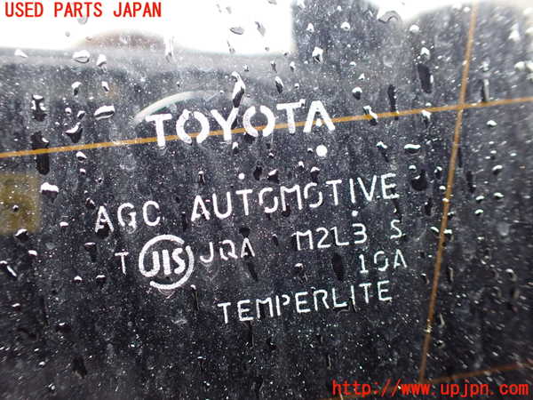 1UPJ-9233701380]アルファードハイブリッド(ATH20W)右クォーターガラス AGC M2L3 中古_2