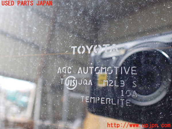 1UPJ-9233701382]アルファードハイブリッド(ATH20W)左クォーターガラス AGC M2L3 中古_2