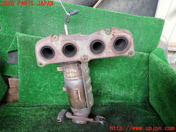 1UPJ-9233702041]アルファードハイブリッド(ATH20W)エキマニ1 触媒 マニバーター 中古_2