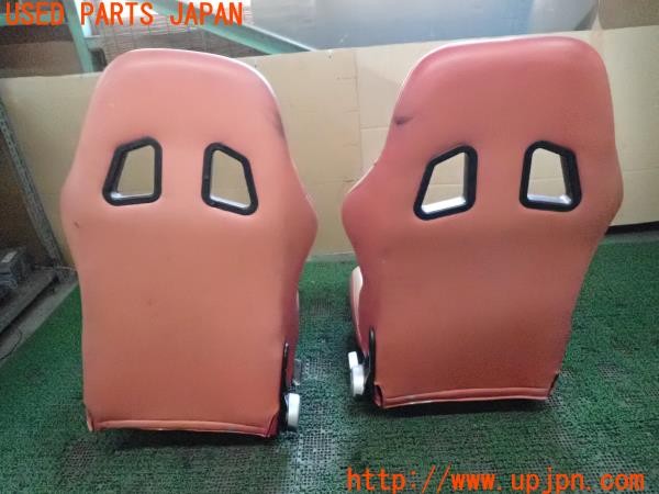 3UPJ=9233710609]三菱ジープ(J55)Seamarine シーマリン シートセット セミバケットシート 運転席 助手席 レール付き 中古_3