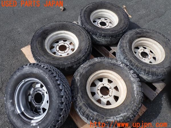 3UPJ=9233710916]三菱ジープ(J55)純正 TOPY トピー ホイール 15×5.5K PCD139.7 5穴 5本 中古_5