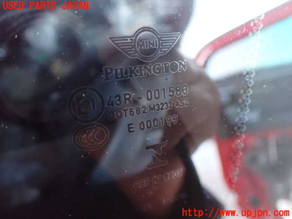 2UPJ-9233751380]BMW ミニ(MINI)クーパーSD クロスオーバー(ZB20)(R60)右クォーターガラス 中古(43R-001583 M3232)_2