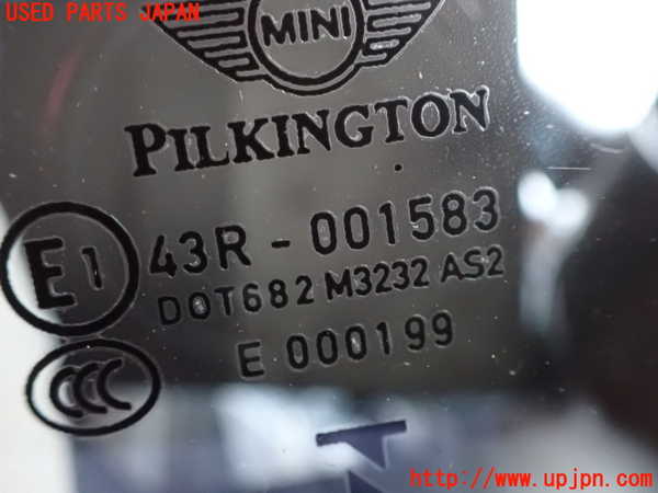 2UPJ-9233751382]BMW ミニ(MINI)クーパーSD クロスオーバー(ZB20)(R60)左クォーターガラス 中古(43R-001583 M3232)_2