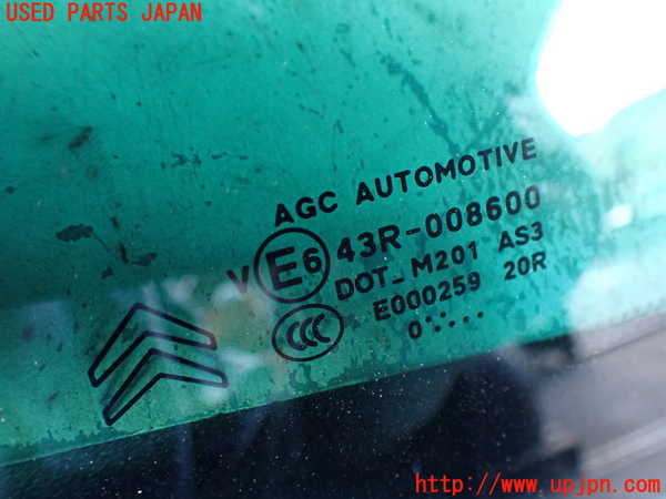 2UPJ-9233771380]シトロエン・DS 3(A5C5F04)右クォーターガラス (43R-008600) 中古_2