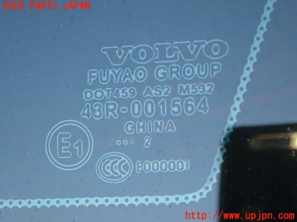 2UPJ-9233781380]ボルボ・V60(FB4164T)右クォーターガラス 中古(43R-001564 M532)_2