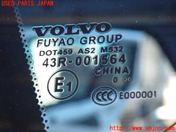 2UPJ-9233781382]ボルボ・V60(FB4164T)左クォーターガラス 中古(43R-001564 M532)_2