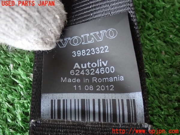 2UPJ-9233787185]ボルボ・V60(FB4164T)左2列目シートベルト 中古_3