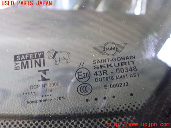 2UPJ-9233801195]BMW ミニ(MINI)クーパーS(XM20)(F56)フロントガラス 中古(43R-00348 M451)_5