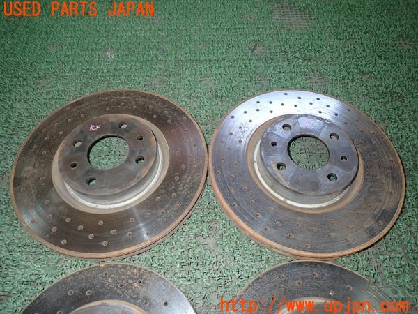 3UPJ=9233810305]アバルト 595 ツーリズモ(312142)社外 ブレーキディスクローター ドリルド 中古_2