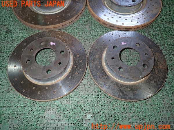 3UPJ=9233810305]アバルト 595 ツーリズモ(312142)社外 ブレーキディスクローター ドリルド 中古_4