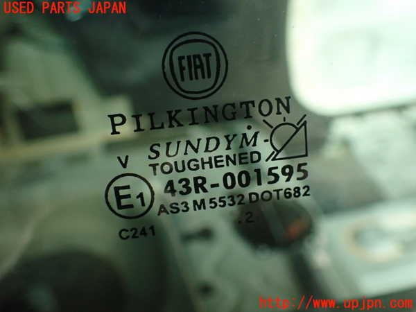 2UPJ-9233811380]アバルト・595(312142)右クォーターガラス (43R-001595) 中古_3